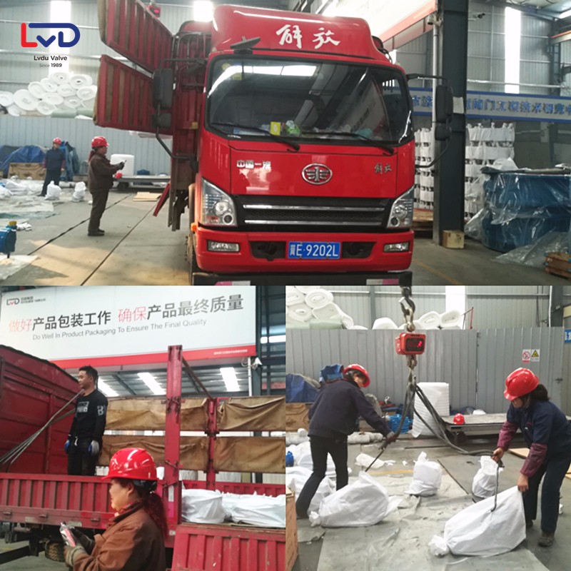 出貨！出貨！40臺D342X軟密封法蘭蝶閥發(fā)往河北